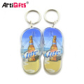 Wholesale clear plastic custom printed acrylic keychain